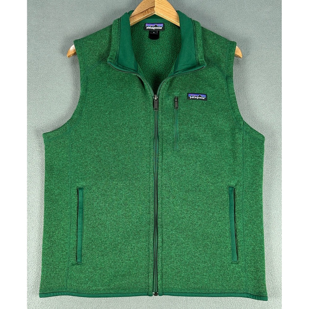 Patagonia Better Sweater Vest Medium Green Performance Hiking Outdoor No Logo
